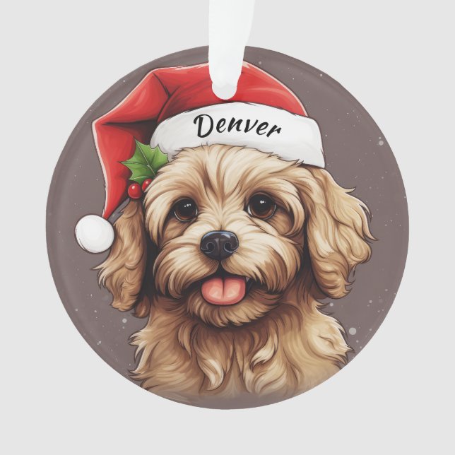 Cavoodle Custom Christmas Ornament (devant)