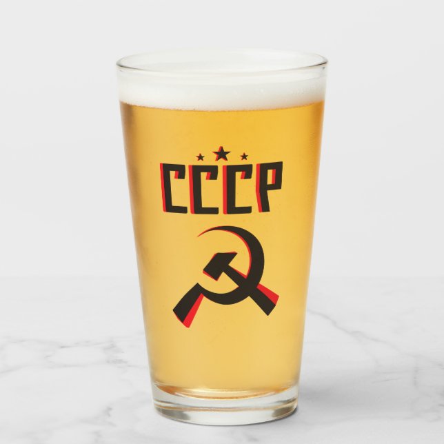 CCCP Verre de pint-ski (Devant (rempli))