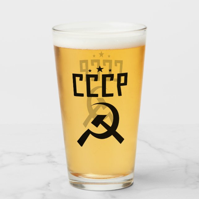 CCCP Verre de pint-ski (Devant (rempli))