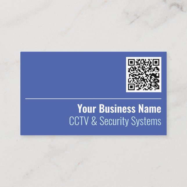 CCTV et systèmes de sécurité Carte de visite de co (Dos)