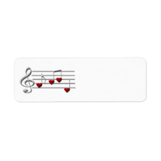 CD clef musique étiquette personnalisé