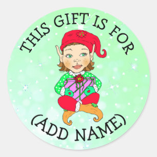 Ce cadeau est pour (Ajouter un nom) étiquette cade