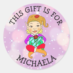 Ce cadeau est pour (Ajouter un nom) étiquette cade