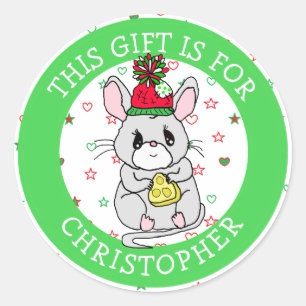 Ce cadeau est pour Noël étiquette cadeau