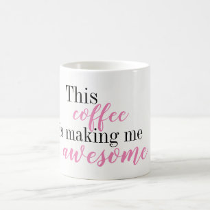 Ce café me fait la tasse impressionnante