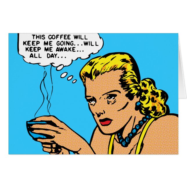 Ce café me maintiendra éveillé (Devant horizontal)