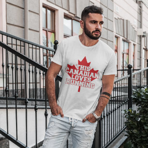 Ce Canadien adore courir un T-shirt