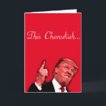 Ce Chanukah va être énorme, la carte satirique de<br><div class="desc">Ce Chanukah va être une énorme carte de satire de Donald Trump par le designer Brad Hines</div>