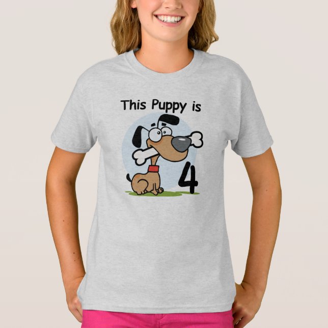 Ce Chiot 4e Anniversaire Tshirts et cadeaux (Devant)