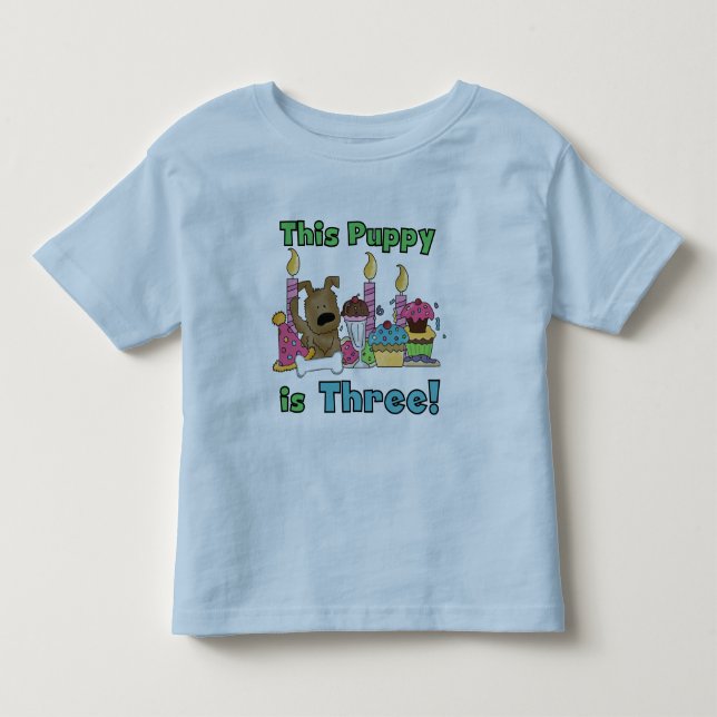 Ce chiot est trois t-shirts et cadeaux (Devant)