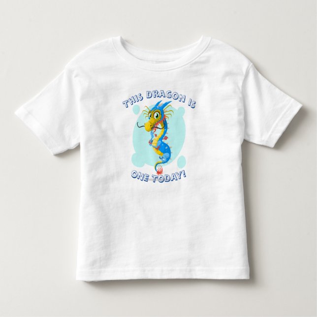 Ce dragon a un an aujourd'hui - T-Shirt pour le pr (Devant)