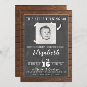 Ce gosse devient Invitation photo adulte