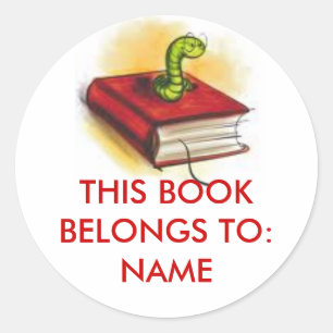 Ce livre appartient à : Autocollant