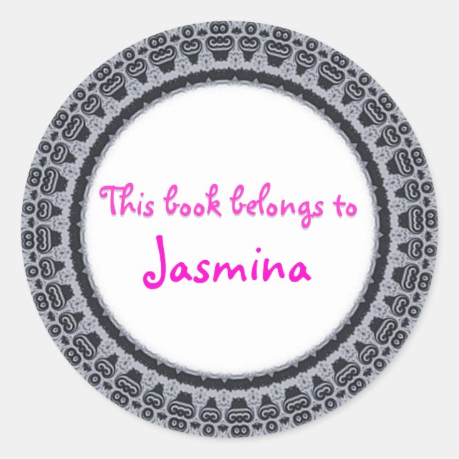 CE LIVRE APPARTIENT À... des autocollants (Devant)