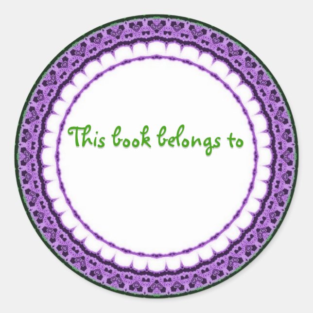 CE LIVRE APPARTIENT À... des autocollants (Devant)