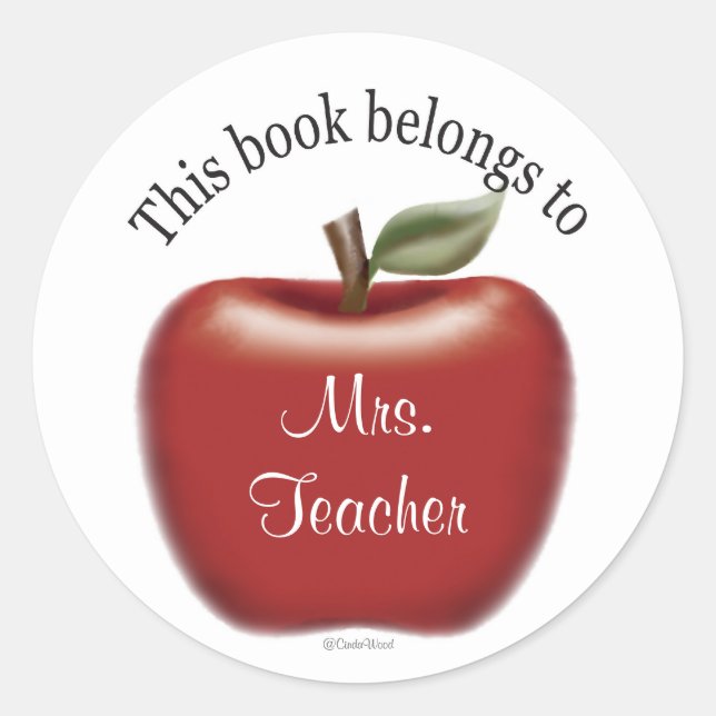 Ce Livre Appartient À Sticker (Devant)