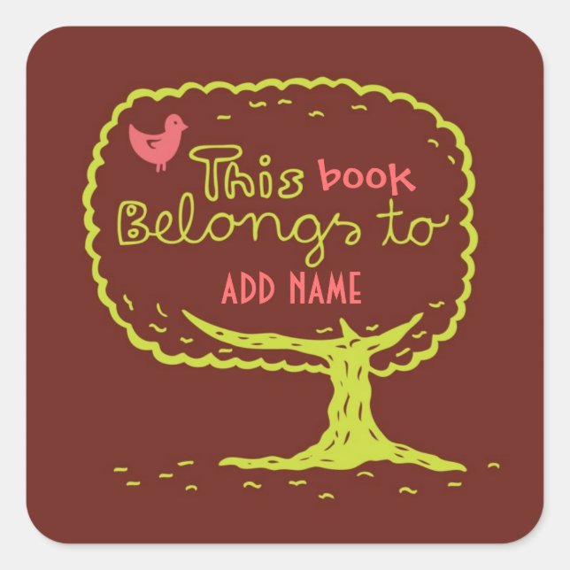 Ce livre appartient à Sticker (Devant)