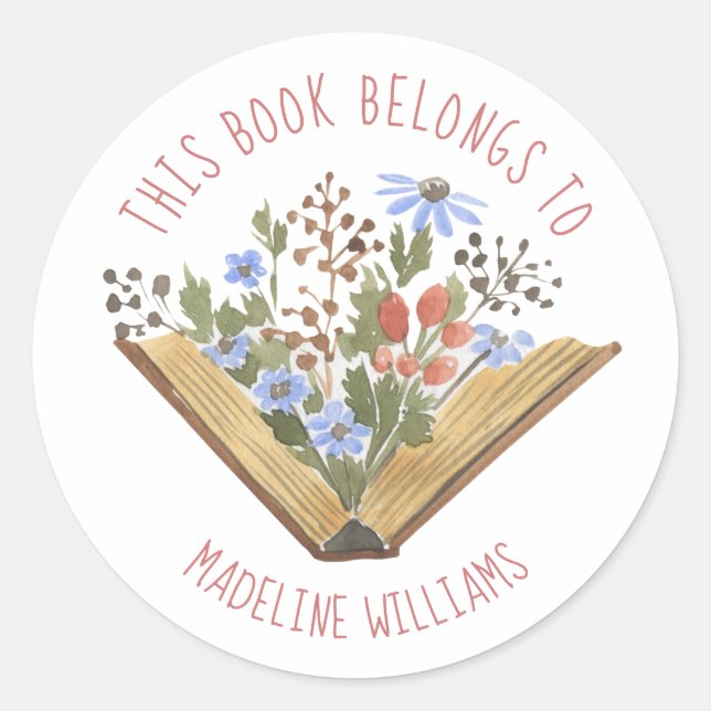 Ce Livre Appartient Au Étiquette Plaque (Devant)