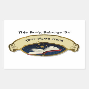 "Ce livre appartient" aux étiquettes personnalisés