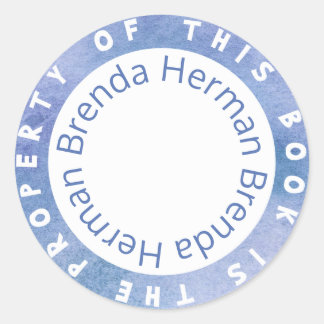 "Ce Livre Est La Propriété De" Sticker Modèle