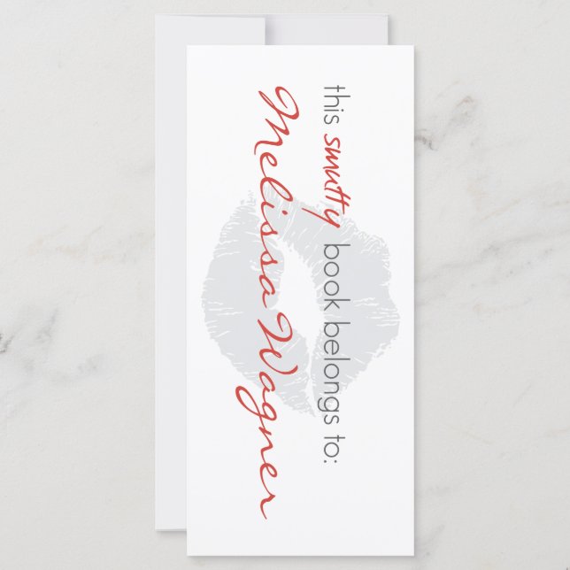 Ce Livre Smutty appartient à Bookmarqueur (Dos)