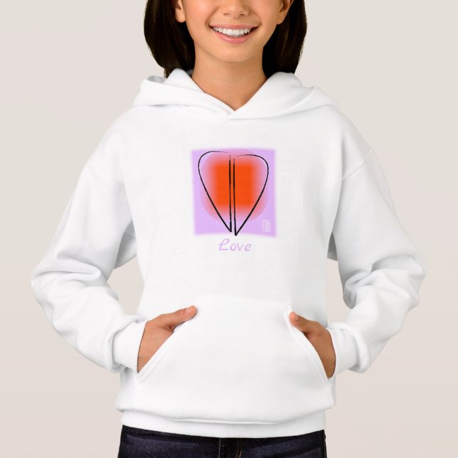 Ce Mod Art Heart Love Sweat - shirt à capuche de f (Devant)
