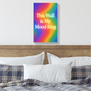 Ce mur est ma bague d'humeur Toile couleur dégra