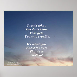 CE N'EST PAS CE QUE VOUS NE SAVEZ PAS POSTER