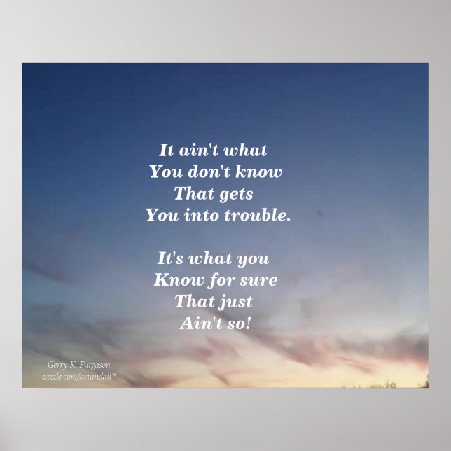 CE N'EST PAS CE QUE VOUS NE SAVEZ PAS POSTER (Devant)