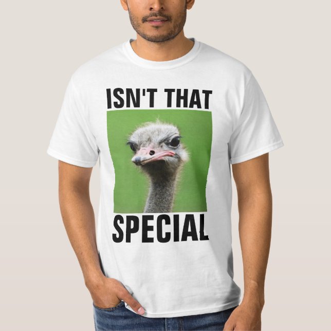 CE N'EST PAS CE T-SHIRTS SPÉCIAL, FUNNY OSTRICH (Devant)