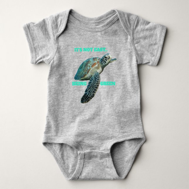 CE N'EST PAS FACILE D'ÊTRE T-shirt VERT (Devant)