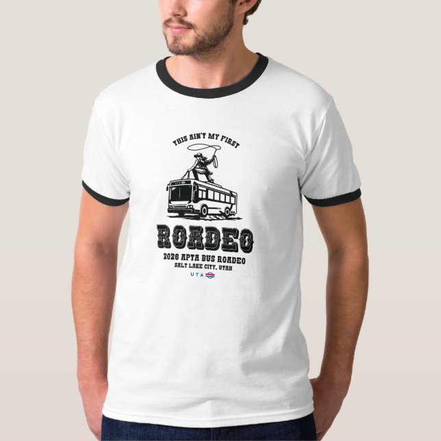 Ce n'est pas mon premier T-Shirt Roadeo Ringer (Devant)