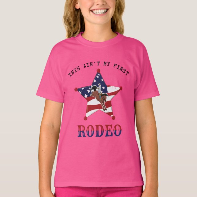Ce n'est pas mon premier T-shirt RODEO / Lettre no (Devant)