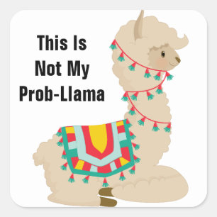 Ce n'est pas mon problème Stickers Llama