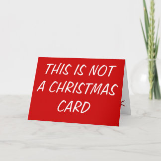 CE N'EST PAS UNE CARTE DE NOËL