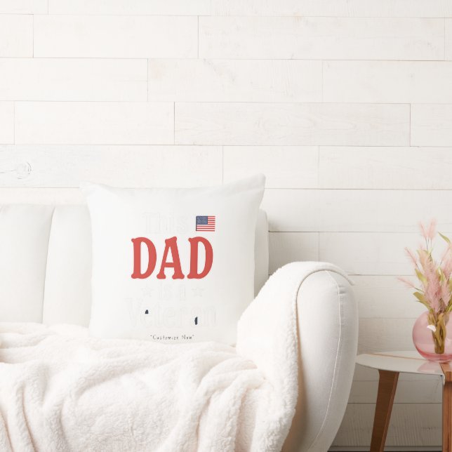 Ce papa est un vétéran Coussin – Cadeau sincère (Canapé)