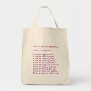 Ce que le cancer ne peut pas faire Sac fourre-tout