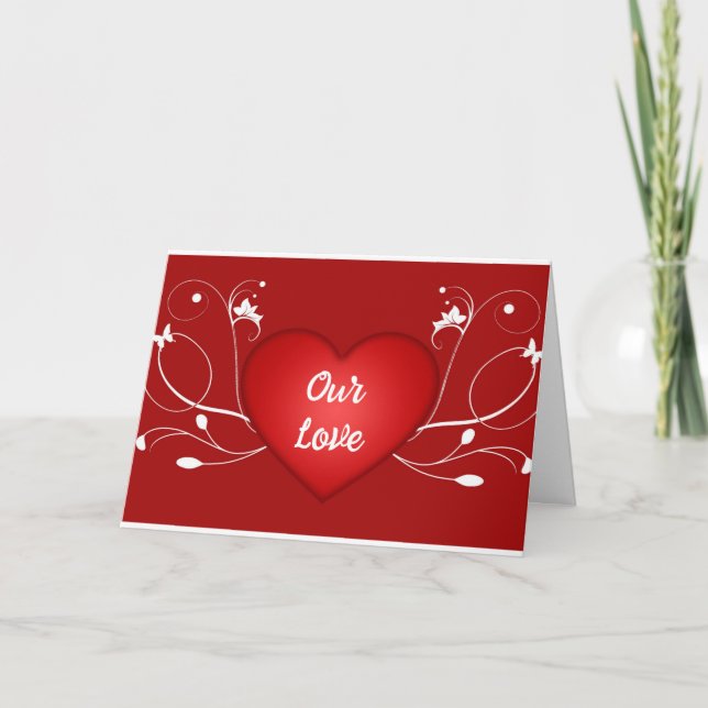 CE QUE "NOTRE AMOUR EST" SUR "NOTRE" CARTE ANNIVER (Devant)