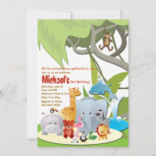 Ce que nous verrons à la Z00 Invitations de fête d