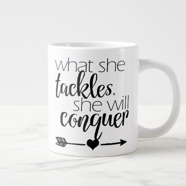 Ce qu'elle s'attaque, elle va conquérir - Mug (Droite)