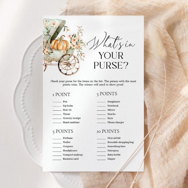 Ce qui est dans votre sac à main Citrouille jeu de (Créateur téléchargé)