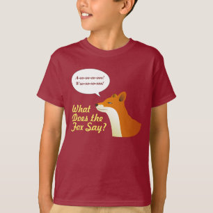 Ce qui fait le Fox pour indiquer le T-shirt drôle