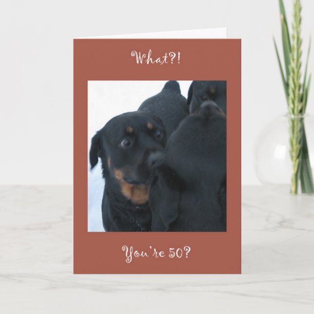 Ce qui ? ! Vous avez 50 ans ? carte d'anniversaire (Devant)