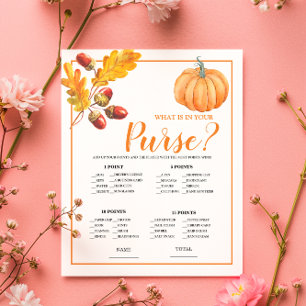 Ce qu'il y a dans Purse Fall Citrouille Bridal Gam