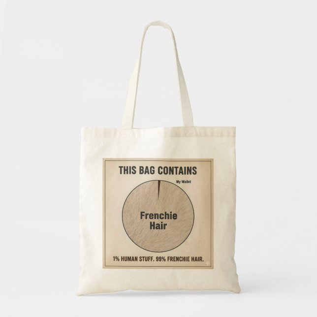 Ce sac contient 99% de poils de Frenchie Maman de  (Devant)