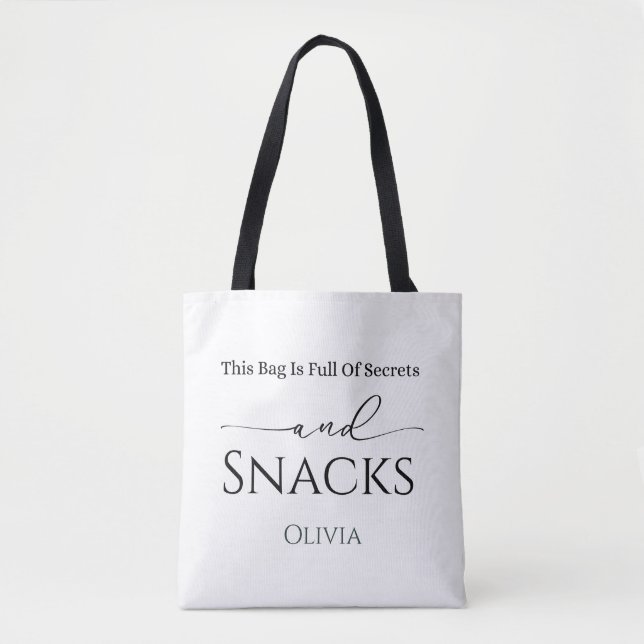 Ce Sac Est Plein De Secrets Et Snacks Drôle (Devant)