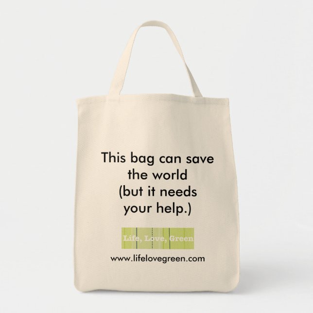 Ce sac peut sauver le monde… (Devant)