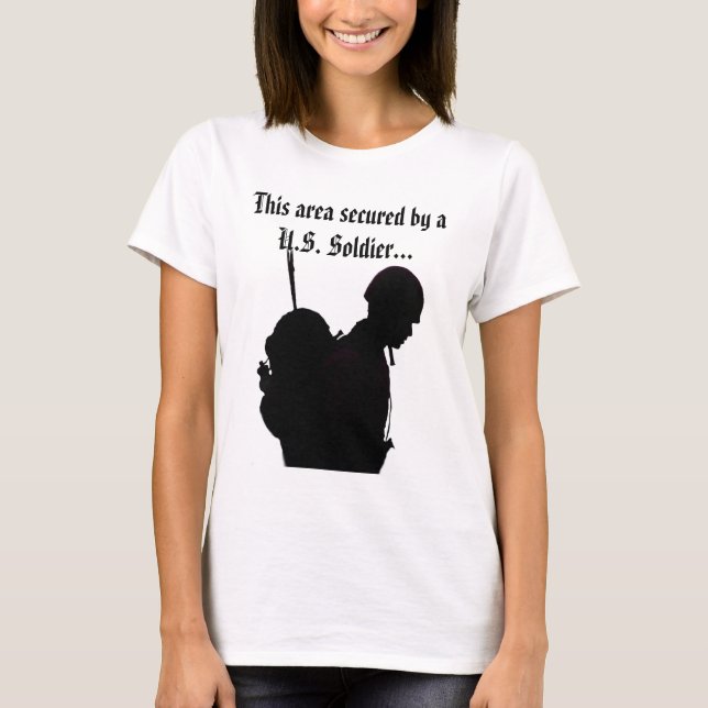 Ce secteur fixé par un T-shirt de soldat des (Devant)