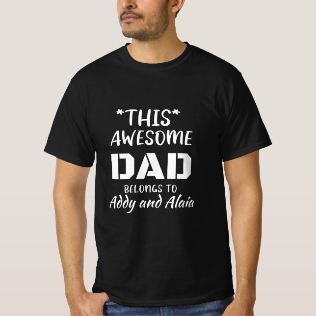 Ce superbe T-shirt papa pour pères (Devant)