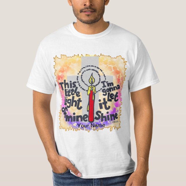 Ce t-shirt chrétien This Little Light  (Devant)